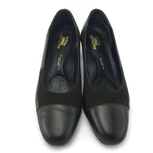 Spring Step Brown Heels Size 10 - Picture 4 of 7